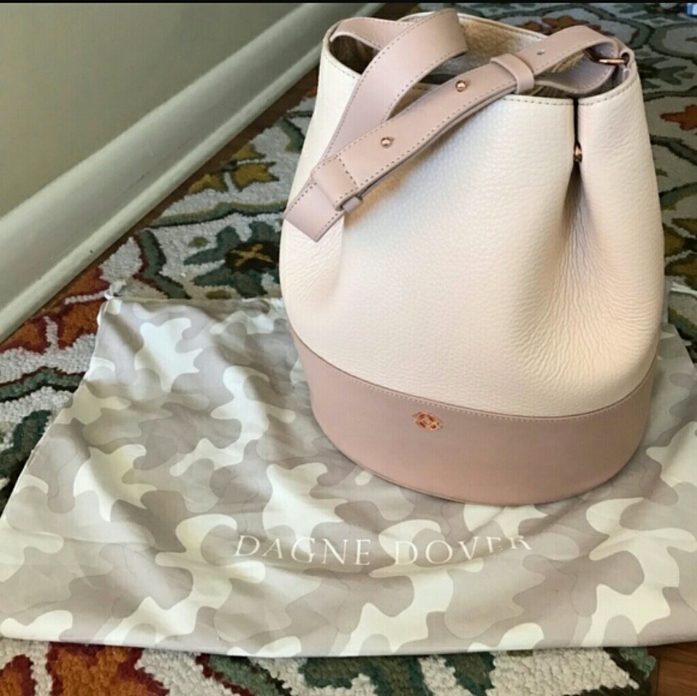Dagne Dover Ava Bucket Bag in Blush